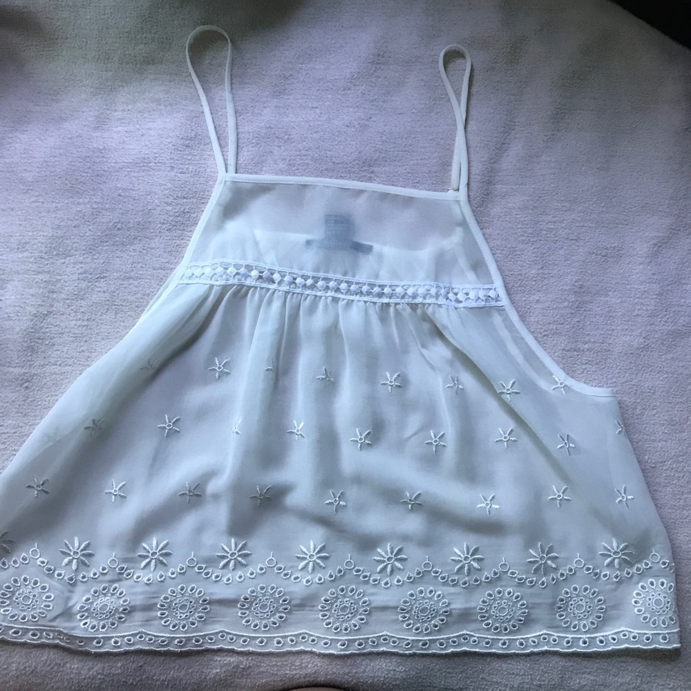 White cute top